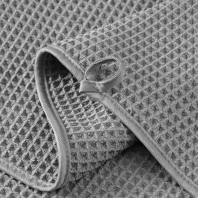 MICROFI New Microfiber Waffle Bath Towels, 2 Pieces, Fast Drying, Lint Free 430 - Image 3