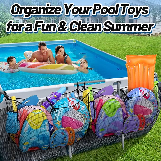 2Pcs Large Pool Float Toy Storage Net - Image 6