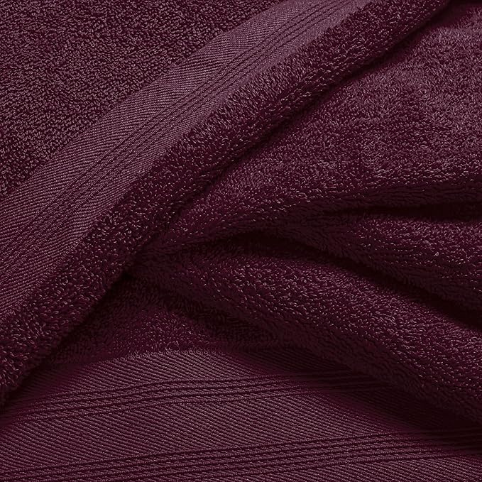 Ultra Soft 6 Pack Cotton Towel Set, Contains 2 Bath Towels 28x55 inch, 2 Hand - Image 2