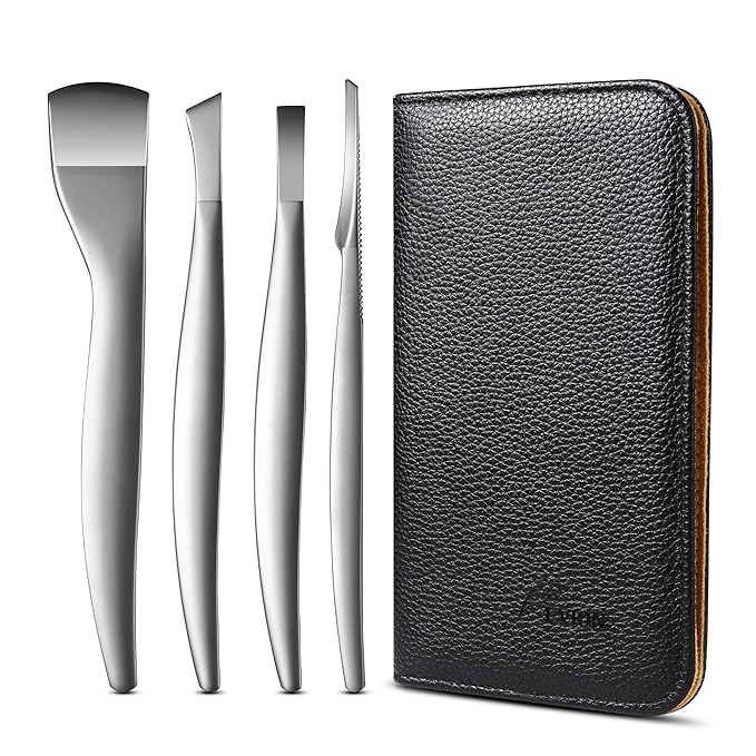 FVION Professional Pedicure Knife Set, Stainless Steel Callus Shaver Foot Blades by BringbeautytoyourlifeProfessionalpersonalcarekitsformanicuresandpedicures