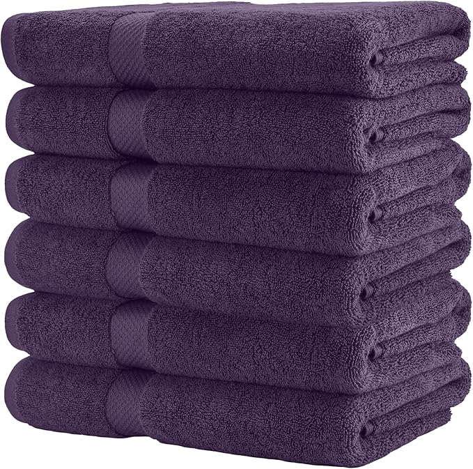 HERCULEAN Premium Bath Towels 24 x 48 Pack of 6 | Quick Dry and Highly - Image 8