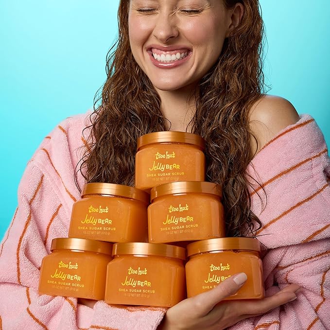 Tree Hut Jelly Bear Shea Sugar Scrub, Exfoliating, Hydrating & Moisturizing - Image 4