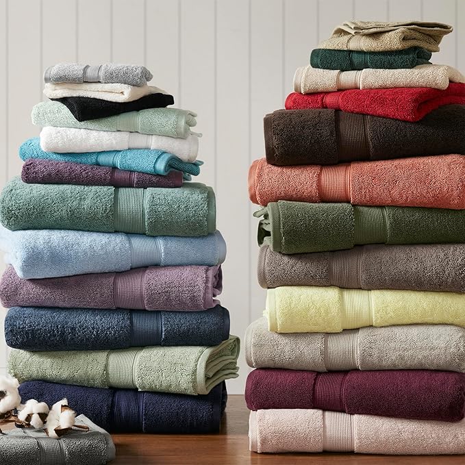 Madison Park 800GSM 100% Cotton Luxury Bathroom Towels, Long Oversized Linen - Image 7