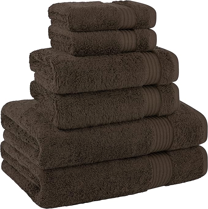 Cotton Paradise 6 Piece Towel Set, 100% Cotton Soft Absorbent Turkish Towels - Image 5