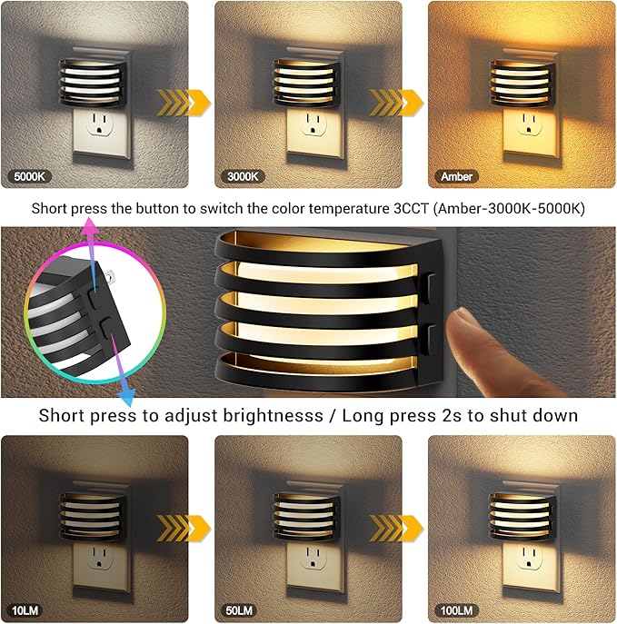 JandCase LED Night Lights Plug into Wall, Night Light - Image 4