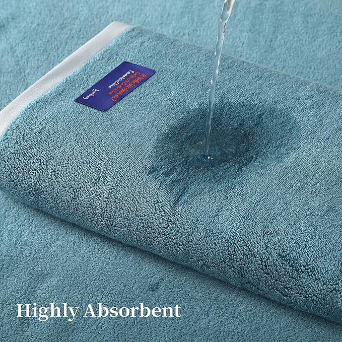 REDKISS 100% Cotton 2 Pack Luxury Bath Towels 27 x 54 Inches, Oversized Bath - Image 5