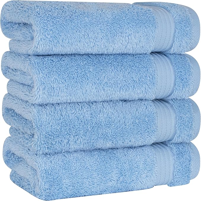 Cotton Paradise Hand Towels for Bathroom, 100% Cotton Turkish 4 Piece Hand - Image 5