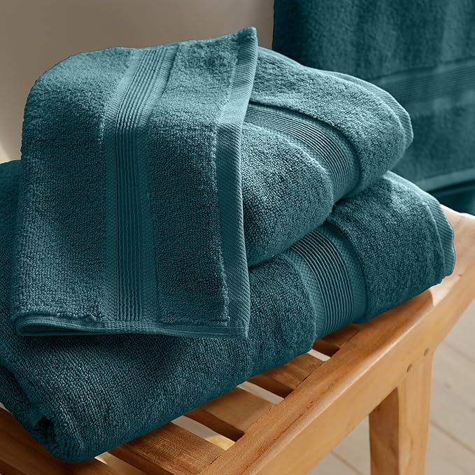 Springtree Home Luxury Viscose from Bamboo Bath Towel Set of 4 | 35% Viscose - Image 9