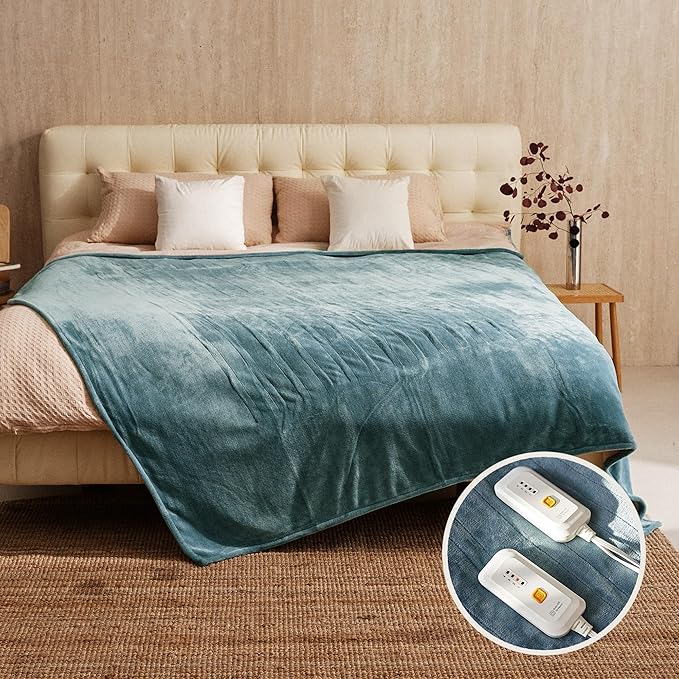 JET'S HOME Heated Blanket Queen 84"x90" by Jetshome