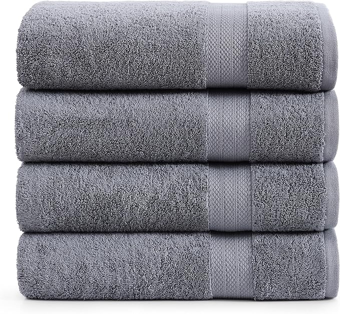 LANE LINEN 4 Pack Bath Towels Set by LaneLinen