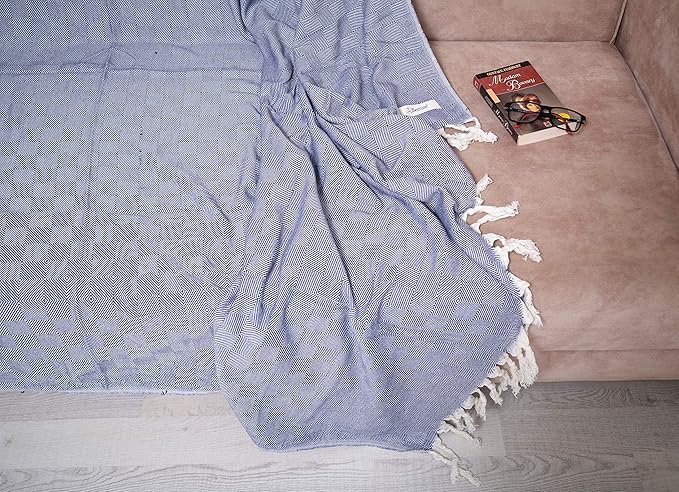 Bersuse 100% Cotton Milas XL Throw Blanket - Image 4