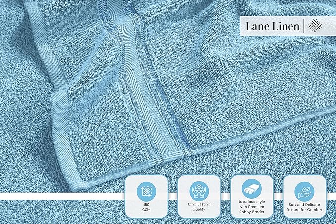 LANE LINEN Luxury Bath Towels Set - Image 4