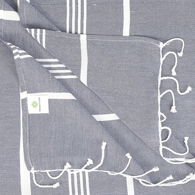 Beach Towel 100% Cotton Turkish Beach Towel Adult 38x70 Inch Pre-washed - Image 2