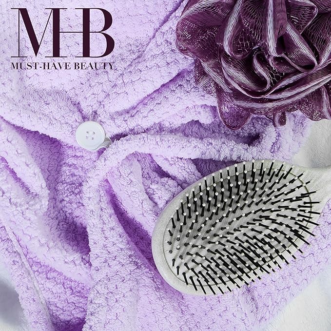 EXPRESSIONS Microfiber Hair Towel in Lavender - Image 6