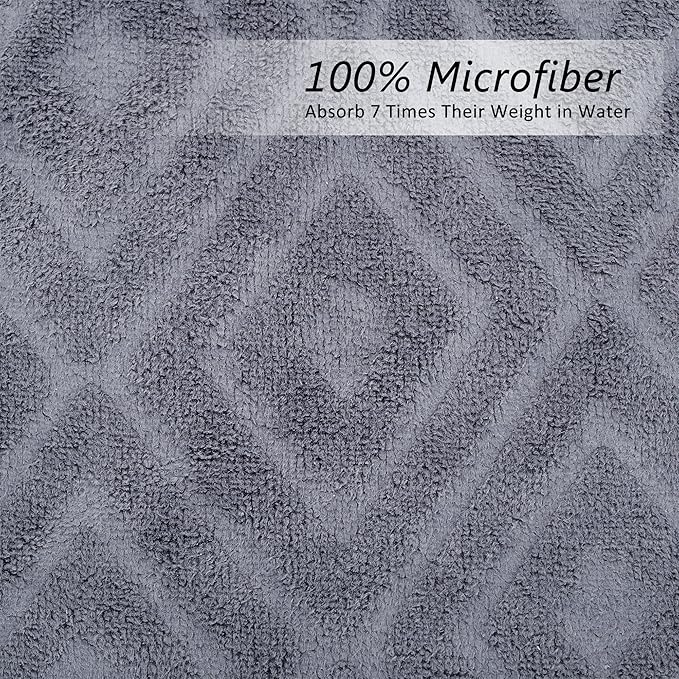 JML Large Microfiber Bath Towels Set of 2, Super Absorbent, Fast Drying - Image 3