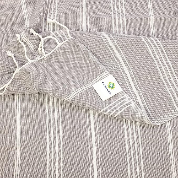 Beach Towel 100% Cotton Turkish Beach Towel Adult 38x70 Inch Pre-washed - Image 2