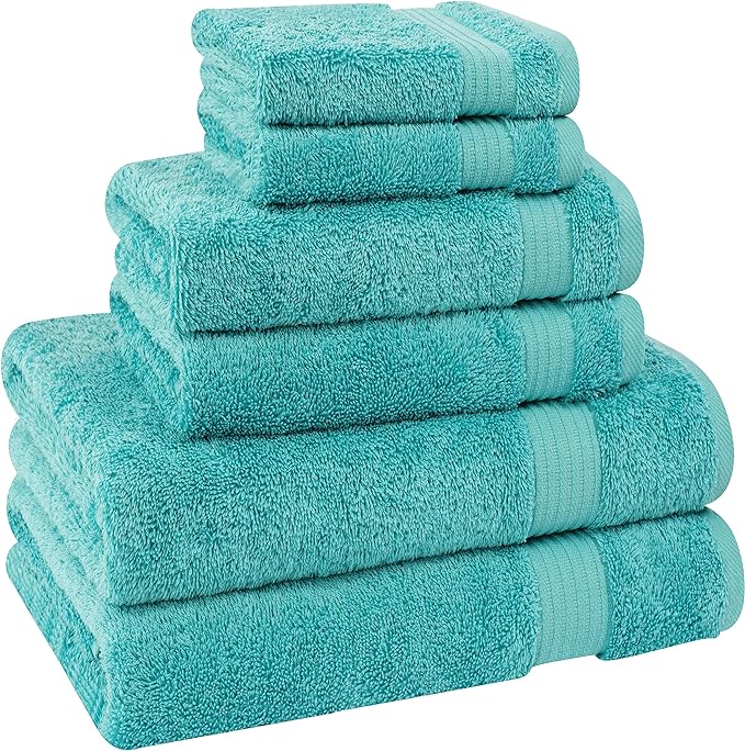 Cotton Paradise 6 Piece Towel Set 100% Cotton Soft Absorbent Turkish Towels - Image 5