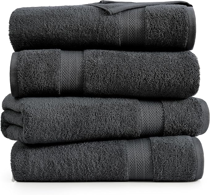 LANE LINEN 100% Luxury Cotton Bath Sheets Set of 4 - Image 2
