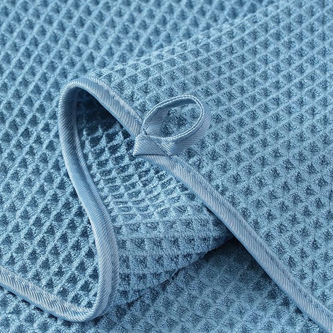MICROFI New Microfiber Waffle Bath Towels, 2 Pieces, Fast Drying, Lint Free 430 - Image 3