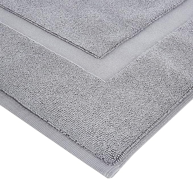 Amazon Basics Banded Bathroom Bath Rug Mat, Machine Washable, 100% Cotton - Image 5