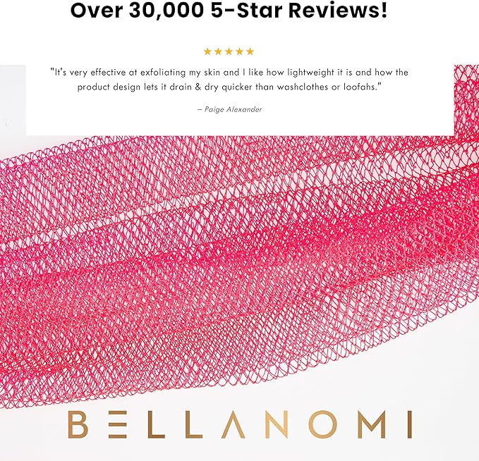 BELLANOMI African Exfoliating Net Sponge, Ethically sourced from Nigeria - Image 3