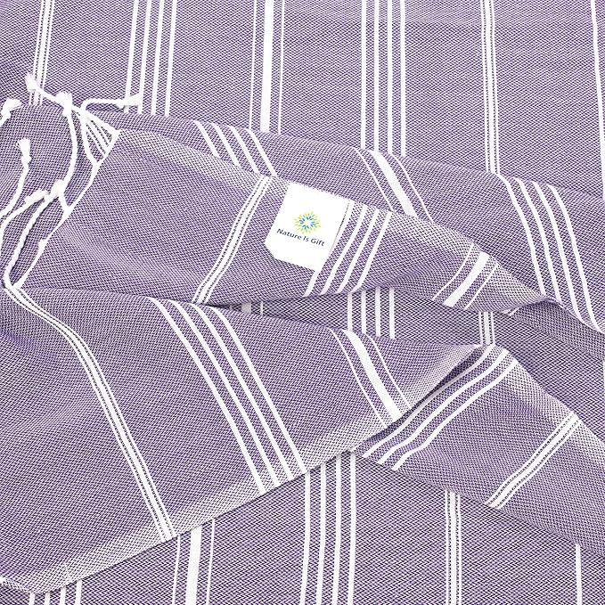 Turkish Beach Towel | 100% Cotton, 38 x 70 Inches | Quick Dry, Sand Free - Image 2