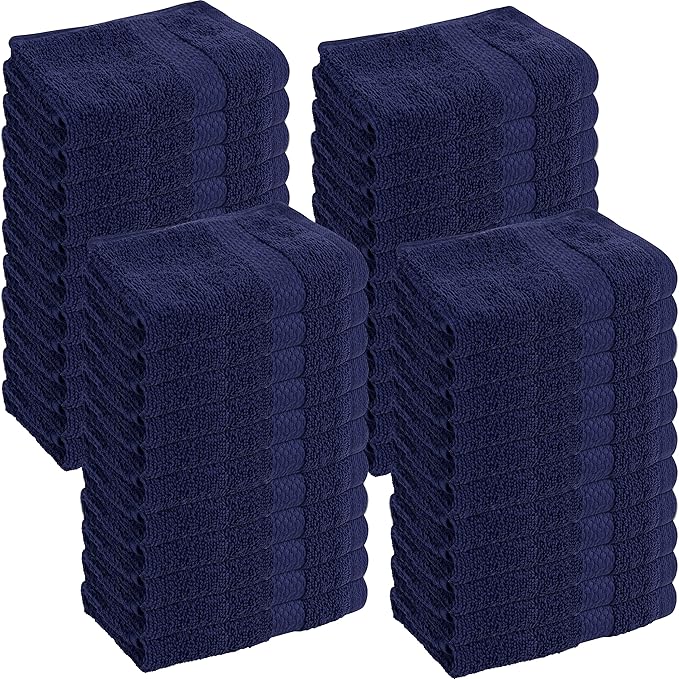 GREEN LIFESTYLE Washcloths 13" x 13" 48 Pack by GreenLifeStyle