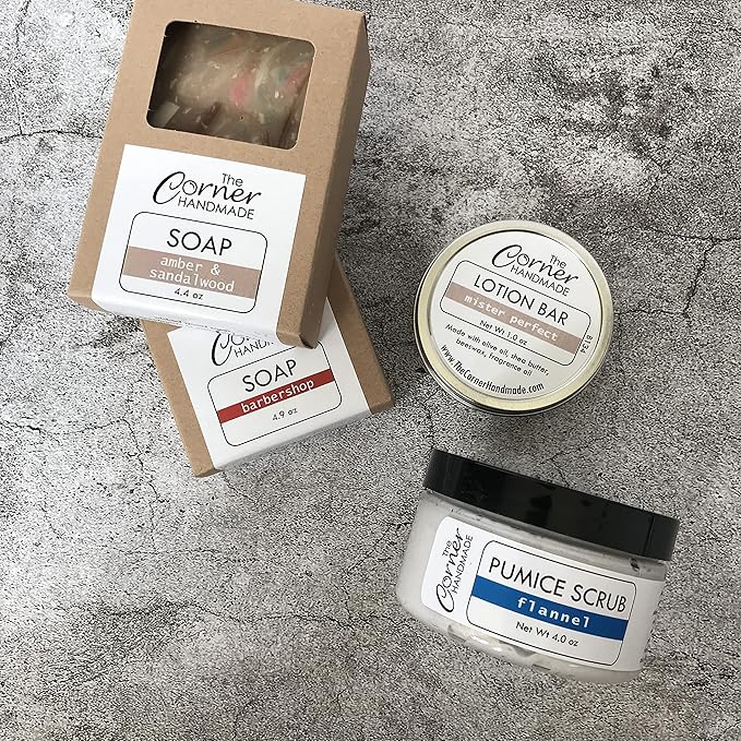 Pumice Hand Scrub Gift Set, Gardeners Gift Basket, Mechanics Spa Box, Bath Kit - Image 3