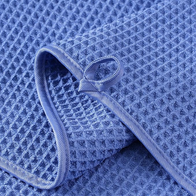 MICROFI New Microfiber Waffle Bath Towels, 2 Pieces, Fast Drying, Lint Free 430 - Image 3