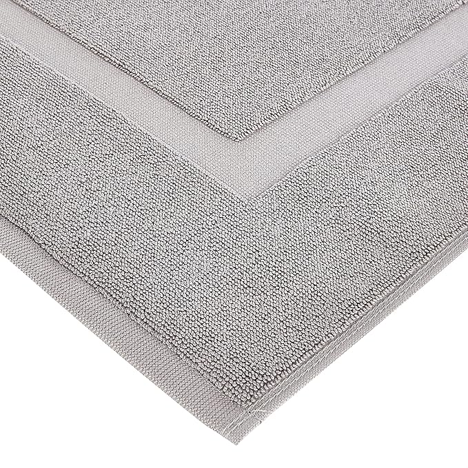 Amazon Basics Banded Bathroom Bath Rug Mat, Machine Washable, 100% Cotton - Image 5
