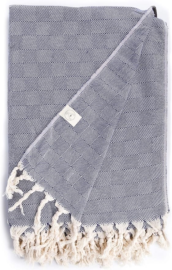 Bersuse 100% Cotton Milas XL Throw Blanket by Bersuse
