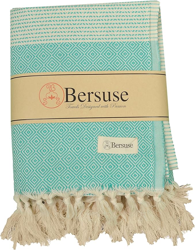Bersuse 100% Cotton Hierapolis XL Throw Blanket by Bersuse