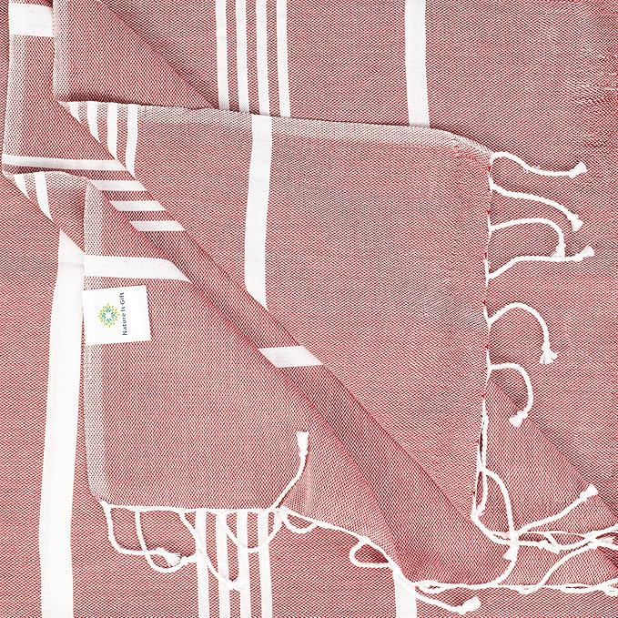 Beach Towel 100% Cotton Turkish Beach Towel Adult 38x70 Inch Pre-washed - Image 2