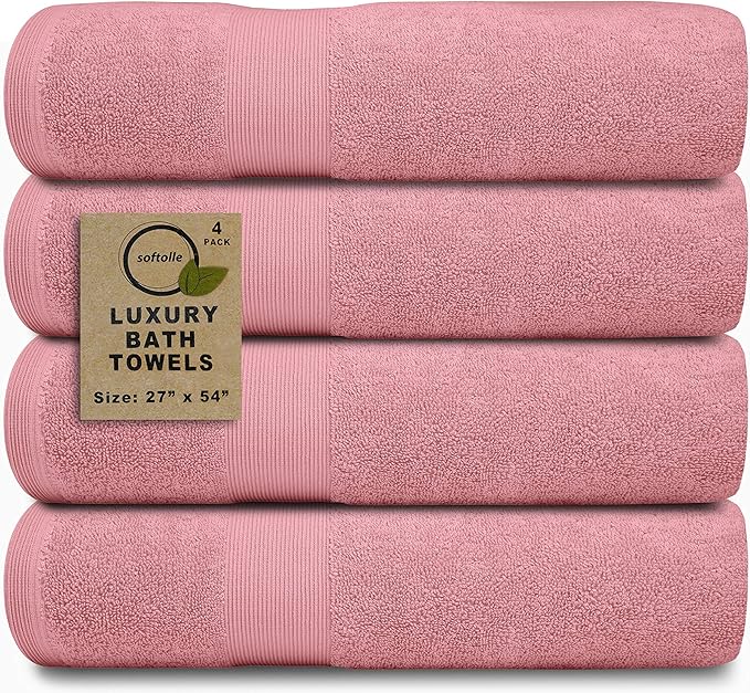 Softolle Luxury Bath Towels Set of 4 | Towels by Softolle
