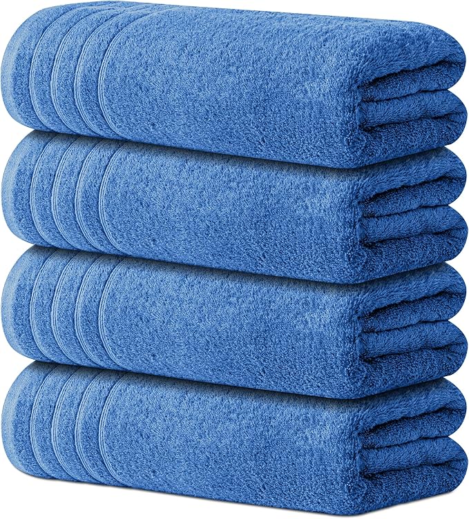Avalon Towels Bath Towels Set of 4, Size 30 x 60 Inches by AvalonTowels