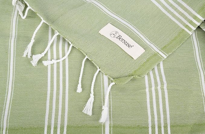 Bersuse Towels Anatolia XL Beach Blanket Throw Blanket Turkish Towel 100% - Image 7