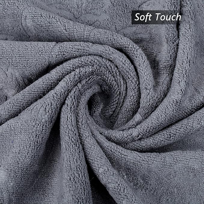 JML Bath Towels Set of 6, Oversized Large Microfiber Bath Towels - Image 5
