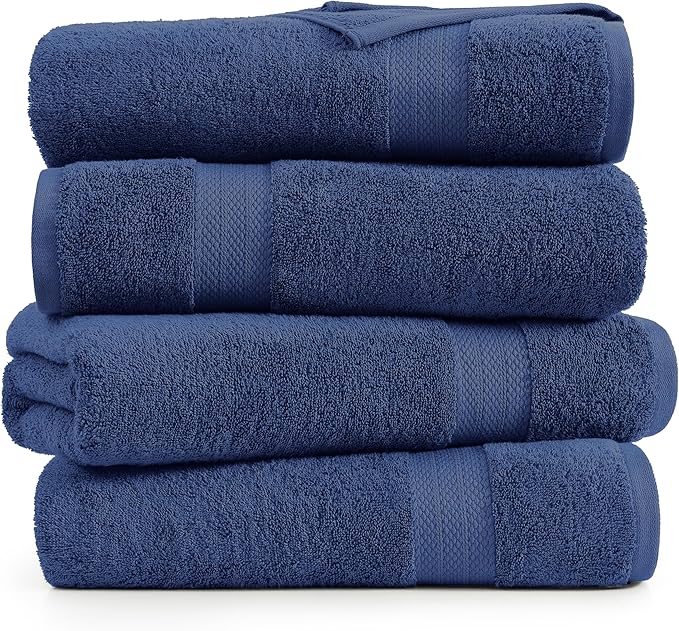 LANE LINEN 100% Cotton Bath Sheets 4 Pack - Image 2