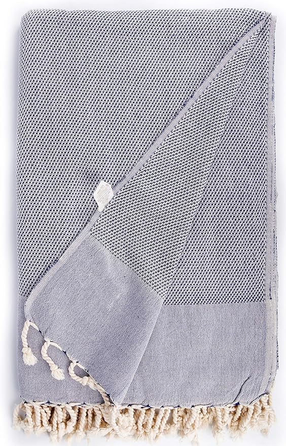 Bersuse 100% Cotton Ventura XL Throw Blanket by Bersuse