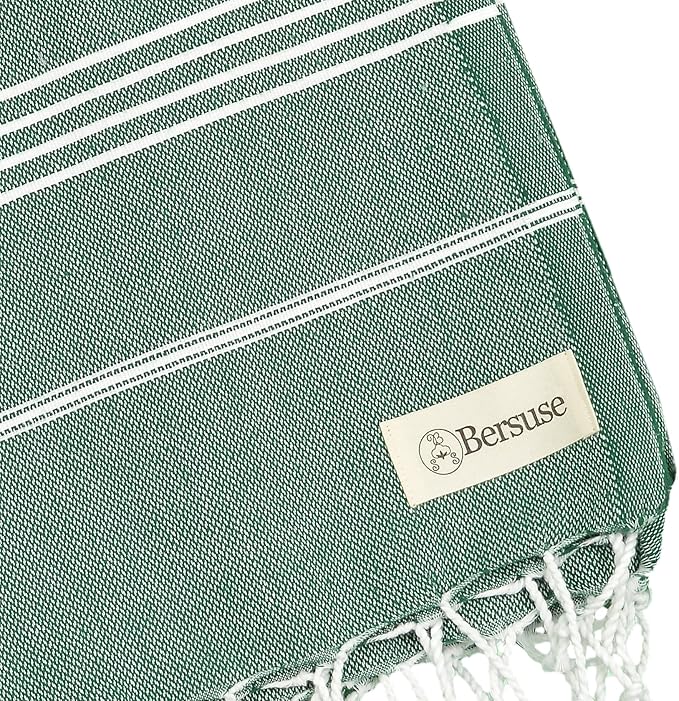 Bersuse Towels Anatolia XL Beach Blanket Throw Blanket Turkish Towel 100% - Image 7