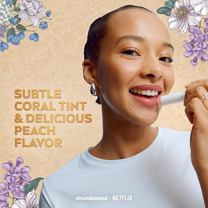 NIVEA Peach Tea Lip Balm, Nourishing Lip Care, Bridgerton Limited Edition - Image 3